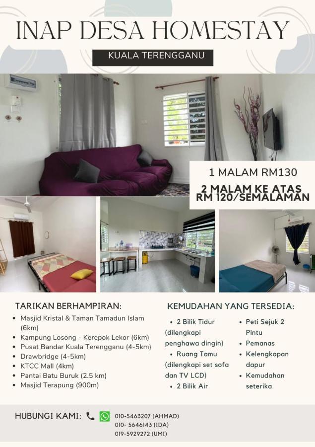 Inap Desa Homestay Batu Buruk Куала-Тренгану Экстерьер фото